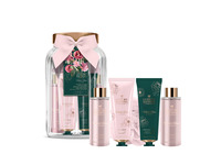 Kūno priežiūros rinkinys Milton The Luxury Bathing Velvet Rose & Peony, 6 vnt.