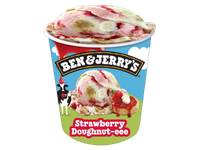 Ledai BEN&JERRY, braškių spurgos skonio, 465 ml