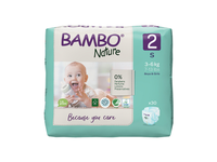 BAMBO NATURE ekologiškos sauskelnės 2, 3–6 kg, LT-EKO-001, 30 vnt.