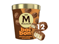 Ledai BONBON MAGNUM su sūdyta karamele ir migdolais, 168 g, 168 g