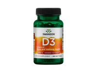 SWANSON VITAMINAS D3 5000TV SU LINŲ SĖMENŲ ALIEJUMI, 250 minkštų kapsulių
