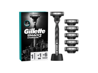 Skustuvas GILLETTE MACH3 Charcoal +6 galvutės
