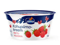 Varškės desertas VALIO ALMA su žemuogėmis, 6%, 150 g