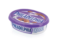 Tepamasis sūris PHILADELPHIA MILKA su šokoladu, 13 % rieb., 175 g