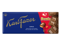 Pieninis šokoladas KARL FAZER su karamelės gabaliukais, 180 g