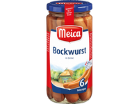 Virtos dešrelės MEICA Bockwurst, stiklainyje, I r., 380g/180g
