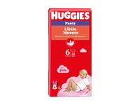 Sauskelnės-kelnaitės HUGGIES PANTS 6 mergaitėms (15-25 kg), 44 vnt.