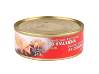 Troškinta kiauliena, konservuota, 240 g
