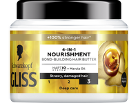 Maitinamoji plaukų puoselėjimo kaukė GLISS Nourish 400 ml