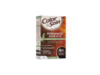 Ilgalaikiai plaukų dažai COLOR & SOIN, natūrali kaštoninė (4N), 135 ml