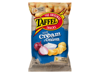 Traškučiai TAFFEL, grietinės ir svogūnų skonio, 75 g