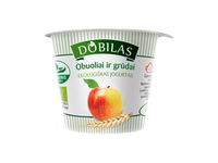 Dobilas Ekologiškas jogurtas su obuoliais ir grūdais 3% rieb., 125 g