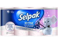 Tualetinis popierius SELPAK Deluxe Re-Fresh, 130 lapų, 3 sluoksniai, 16 vnt.