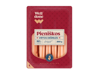 Virtos PIENIŠKOS dešrelės WELL DONE, a. r., 260 g