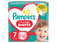 Sauskelnės PAMPERS PANTS GIANT P. S7, 42 vnt.