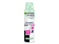Purškiamas dezodorantas GARNIER MINERAL INVISIBLE BLACK WHITE COLORS, 150 ml