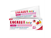 LACALUT BABY, dantų pasta, 0-2 metų vaikams, aviečių ir bananų skonio, 55 ml