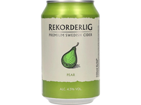 Sidras REKORDERLIG, Pear, 4,5% 0,33 l, skardinė