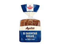 Viso grūdo AGOTOS duona su daigintais rugiais, 350 g
