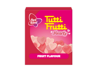 Kramtomieji saldainiai RED BAND TUTTI FRUTTI HEARTS, 15 g