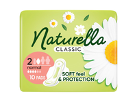 Higieniniai paketai NATURELLA Classic Normal, S2, 10 vnt.