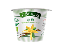 Ekol. jogurtas su van. DOBILAS, 6,5-9,0%,125g
