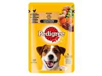 Šunų ėdalas PEDIGREE Adult, su vištiena ir daržovėmis, maišeliuose, 100 g