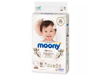 MOONY sauskelnės vaikams NATURAL, M, 6-11 kg, 46 vnt.