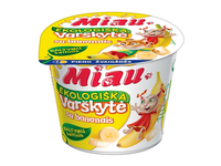 Ekologiška varškytė su bananais MIAU, 6 % rieb., 100 g