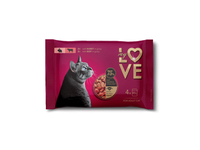 My Love visavertis konservuotas pašaras suaugusioms katėms su triušiena ir jautiena padaže, 4 x 85 g