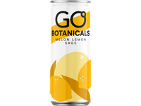 Gazuotas gaivusis gėrimas melionių, citrinų ir šalavijų skonio GO BOTANICALS, 330ml