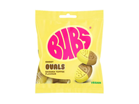 Bananų ir irisių skonio zefyriniai saldainiai BUBS, 155 g
