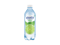 Lengvai gazuotas stalo vanduo su žal. citrinų aromatu AKVILĖ, 600 ml