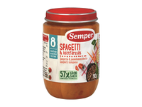 Makaronai su bolonijos padažu SEMPER, nuo 8 mėn., 190 g