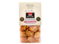 Krekeriai Bruschette GOURMANTE, su pomidorais ir baziliku, 150 g