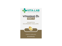 VITA-LAB Vitaminas D3 4000 TV, 30 kapsulių