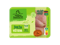 Švieži viščiukų broilerių filė kepsniams, VILNIAUS PAUKŠTYNAS užauginta be antibiotikų, 400 g