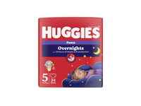Sauskelnės HUGGIES OVERNIGHTS S5, 24 vnt., 24 vnt.