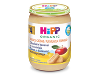 Ekol. obuol. ban. tyrė HIPP BIO, 4 mėn, 190 g