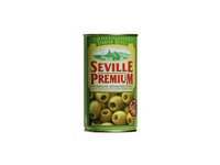 Alyvuogės SEVILLE PREMIUM, žalios, be kauliukų, M dydis, 350 / 150 g