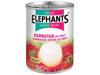 Rambutanai sirupe, TWIN ELEPHANTS, 565 g