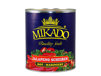 Marinuoti raudono jalapeno griežinėliai MIKADO, 3 / 1,68 kg