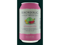 Sidras REKORDERLIG, Citrus Watermelon, 4,5%, 0,33 l, skardinė