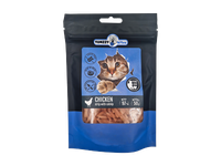 Vištienos mini juostelės YUMZZYBITES, su katžole, katėms, 50g