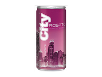 Pus. putojantis baltasis sausas vynas CITY ROSATO FRIZZANTE, 200 ml