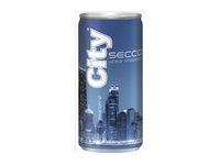 Pusiau putojantis sausas vynas CITY SECCO WHITE FRIZZANTE, 200 ml