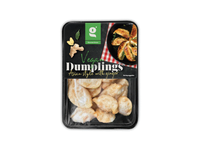 Augalinės kilmės GOURMET GREEN koldūnai su imbierais, 250 g