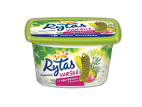 Tepamoji varškė be laktozės RYTAS 15% rieb. su agurkais ir krapais, 130g