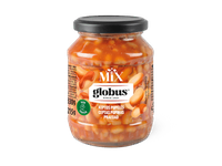 Baltosios pupelės GLOBUS pomidorų padaže, 330 g