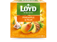 Vaisinės arbatos gėrimas LOYD, ananasų ir kriaušių skonio, 20 x 2g